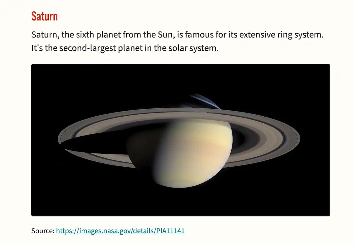 A mesma imagem de Saturno de antes, só que a margem foi removida e os cantos da imagem foram arredondados.